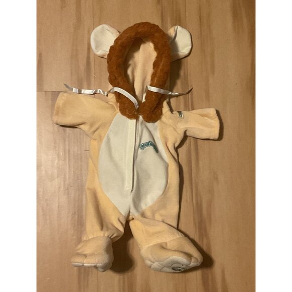 Cabbage Patch Kids Halloween Lion Costume Bodysuit With Hood Ears and Tail - Picture 1 of 6